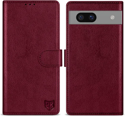Miniatura 25 de ZZXX Funda tipo cartera para Google Pixel 7 con bloqueo RFID, ranura para tarjetas, función atril, cierre magnético, funda protectora de cuero
