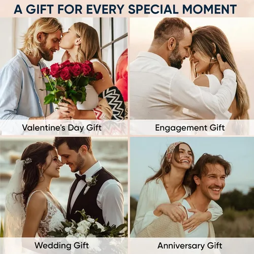 Miniatura 4 de MEALGUET Promesa del Dedo Meñique Pulseras Personalizadas de Acero Inoxidable con Cita de Amor para Parejas, Pulseras de Eslabones para Amante