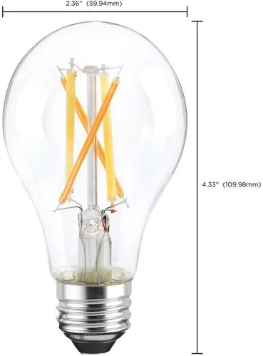 Miniatura 3 de Satco S11274 Starfish WiFi-Control A19 Bombilla LED inteligente blanca sintonizable, 7.5 vatios, 2200K-5000K