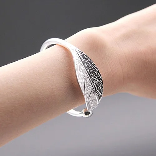 Miniatura 6 de Pulseras de plata de ley 925 para mujer elegante pulsera de plata de ley 925 pulsera de joyería para mujer pulseras de plata para cumpleaños