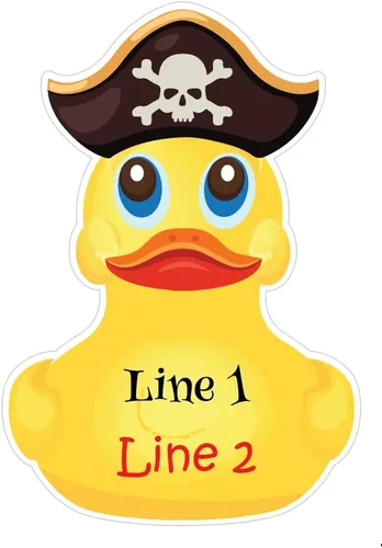 Miniatura 2 de Decoración de imán de puerta de crucero de pato pirata personalizada para la puerta de su camarote