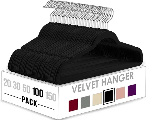 Miniatura 22 de Utopia Home Velvet Hanger - Paquete de 50 perchas delgadas antideslizantes de lujo para pantalones y abrigos, perchas fuertes que ahorran espacio