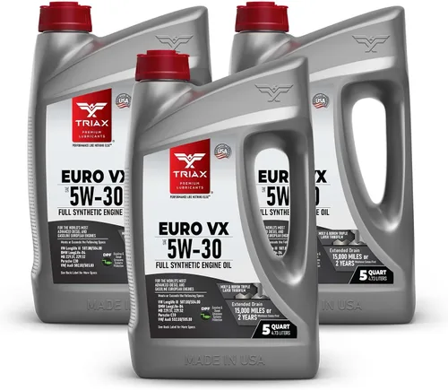 Miniatura 11 de TRIAX Euro VX 5W-30 Full Synthetic Ester, compatible con VW 507.00/504.00, VW Audi 502.00, 505.01, BMW LL-04, Porsche C30, ACEA C3, Mercedes 229.51