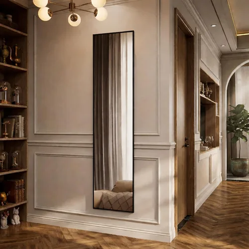 Miniatura 7 de Simple Deluxe Espejo arqueado de longitud completa, espejos grandes de piso de 71 x 26 pulgadas, para pared, puerta, dormitorio, baño, sala de estar
