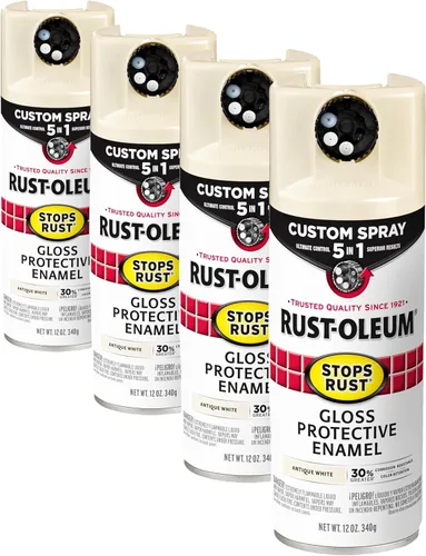 Miniatura 133 de Rust-Oleum 376855 - Pintura en aerosol antióxido personalizada 5 en 1, 12 onzas, color negro mate, (paquete de 1)