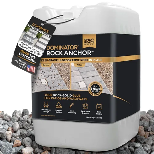 Miniatura 12 de Ancla de Mantillo Dominator 5 Galones - Adhesivo para Mantillo, Guijarro de Guisante y Adhesivo Estabilizador de Roca, Listo para Usar en Aerosol