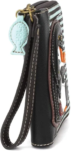 Miniatura 2 de CHALA Cartera con cremallera - Pingüino - Rayas azules, Raya azul, Cartera