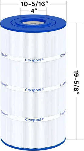 Miniatura 4 de Cryspool® Filtro C100S compatible con CX100XRE, C100S, SwimClear C100S, PA100S, C-9440, cartucho de filtro de piscina de 100 pies cuadrados, 1