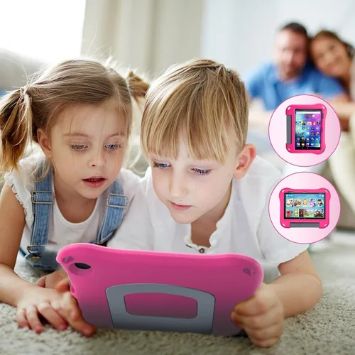 Miniatura 6 de Funda para tablet H D 8 para niños, funda para tablet 8 Plus (apta para versión 2022 y 2020), Auorld a prueba de niños, ligera, a prueba de golpes