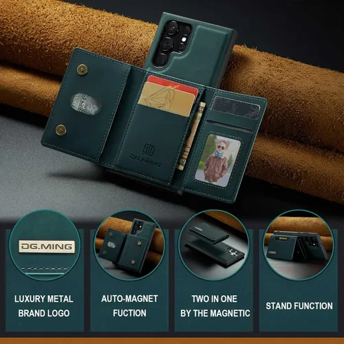 Miniatura 6 de ZCDAYE Funda Para Samsung Galaxy S23 Ultra Con Soporte, Funda De Cuero Desmontable Con Ranuras Para Tarjetero Ranuras Kickstand Cubierta Protectora