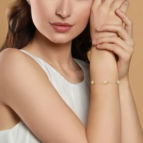 Miniatura 5 de CDE Pulseras de plata de ley 925 con piedra natal para mujer, delicada pulsera de eslabones ajustables para mujer, aniversario, cumpleaños