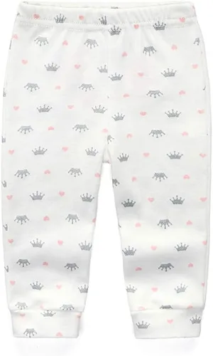 Miniatura 6 de Leggings unisex de algodón para recién nacido, paquete de 4 pantalones bordados, casuales, de 0 a 24 meses, para niños y niñas
