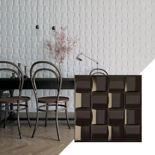 Miniatura 13 de Ekena Millwork 19 5/8 pulgadas de ancho x 19 5/8 pulgadas de alto, Baile EnduraWall decorativo 3D, óxido metálico envejecido