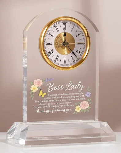 Miniatura 10 de Regalo de jubilación DEEWISH para mujeres y hombres, reloj de escritorio de cuarzo, placa de regalo, regalos para compañeros de trabajo, regalo