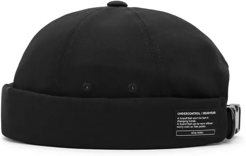 Miniatura 6 de UNDERCONTROL Gorro de marinero sin borde Leon de pescador sin visera Miki Skull Docker Beanie Trawler Táctico Cap de anillo para hombres y mujeres