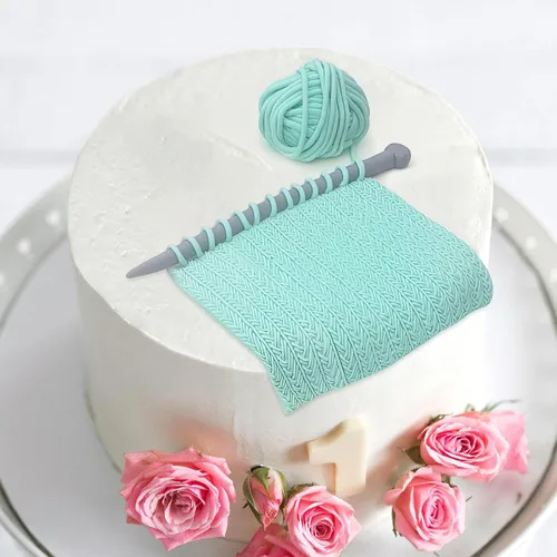 Miniatura 9 de Luxshiny Molde de tarta para decoración de galletas, pastel de galletas, macramé, decoración de frontera de pasteles, moldes de impresión