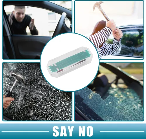 Miniatura 4 de Alarma simulada de energía solar universal para coche, seguridad antirrobo LED intermitente luz de advertencia falsa lámpara roja transparente