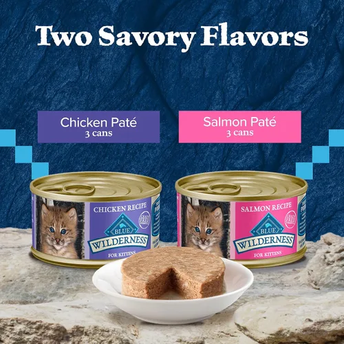 Miniatura 3 de Blue Buffalo Wilderness - Comida para gatitos, paquete variado de paté de comida húmeda para gatos con alto contenido de proteínas y sin granos