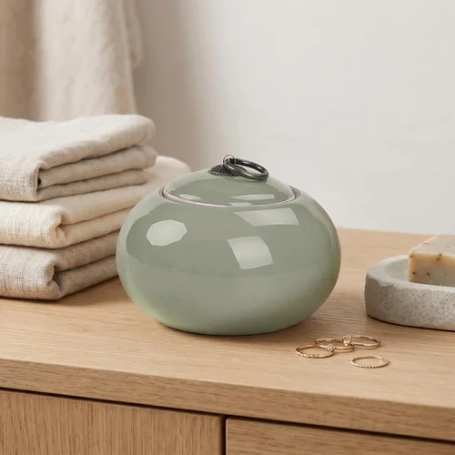 Miniatura 9 de Luxshiny Recipiente de té de cerámica con tapa hermética de 8.45 onzas líquidas, tarro vintage de almacenamiento de alimentos para hojas sueltas