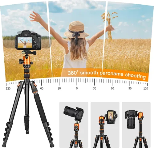 Miniatura 8 de Trípode para Cámara de 82" de Alto Uso Pesado, Trípode Monópode de Aluminio DSLR Victiv para Fotografía de Viaje, Soporte de Cámara Profesional