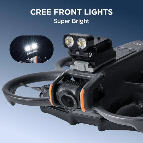 Miniatura 2 de Kit de luces de búsqueda para DJI Avata 2, sistema de foco táctico para drones de vuelo nocturno y navegación