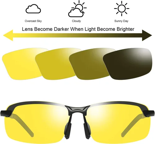 Miniatura 2 de YIMI Gafas de sol deportivas polarizadas fotocromáticas para hombre, mujer, ciclismo, pesca, conducción, protección UV400, lentes antirreflejos