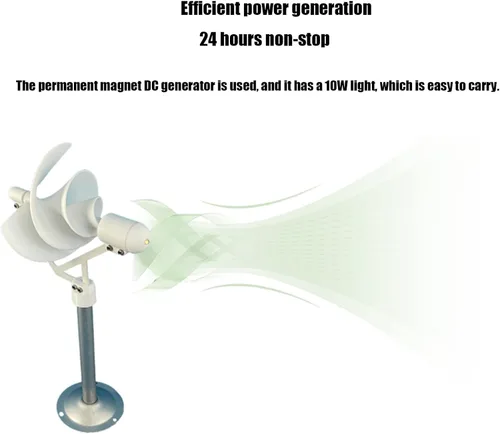 Miniatura 2 de Generador de energía eólica micro espiral de 10W DIY Generador de energía eólica blanca Modelo generador de imán permanente Modelo Breeze Starter