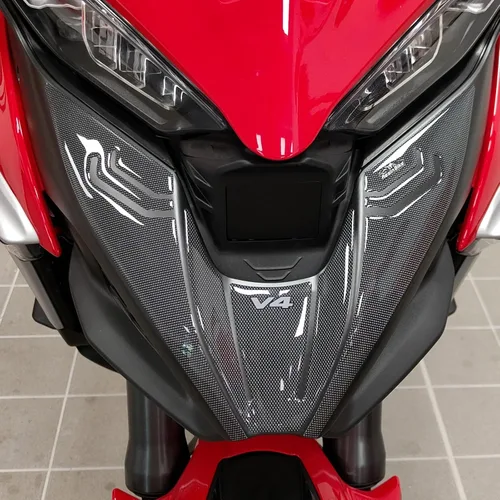 Resin Bike Adhesivos 3D para motocicleta compatibles con Ducati Multistrada V4 1100 2021-2023 2021-2023. Punta frontal de protección contra golpes y