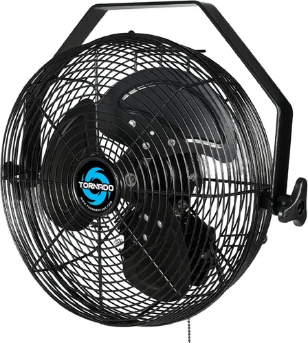 Miniatura 9 de Tornado Ventilador de pared industrial de metal de alta velocidad IPX4 resistente al agua de 18 pulgadas para uso comercial, industrial