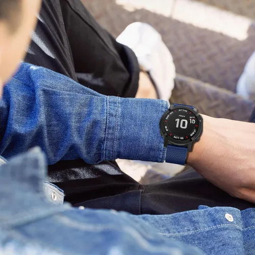 Miniatura 7 de OVERSTEP Correas de ajuste rápido de 0.866 in para Garmin Fenix 5/Fenix 6/Fenix 7, correa de repuesto de silicona suave compatible con Garmin