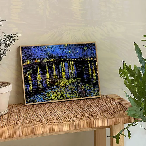 Miniatura 8 de Pintura artística para rascar, 4 piezas, Vincent Van Gogh, juego de papel arcoíris para adultos y niños, tarjeta de boceto de bricolaje, grabado