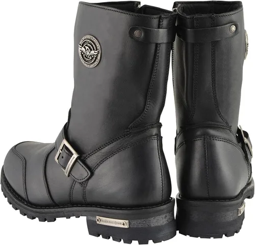 Miniatura 7 de Milwaukee Leather MBM9090 - Botas de motocicleta para hombre, de 9 pulgadas, con protector de palanca de cambios