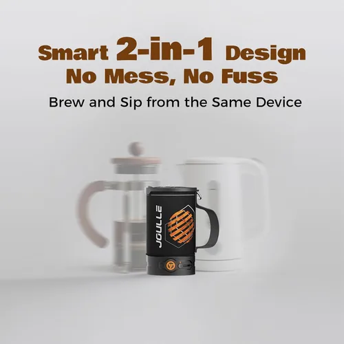Miniatura 4 de STOKE VOLTAICS Cafetera Percoladora Eléctrica, Hervir Agua y Preparar Té 2-en-1, Cafetera de 3 Tazas, Kit de Té Portátil para Acampar, Viaje