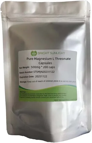 Miniatura 2 de Cápsulas de treonato L de magnesio puro 99% (purgusto) - 500 mg* 200 cápsulas 100% vegetariano