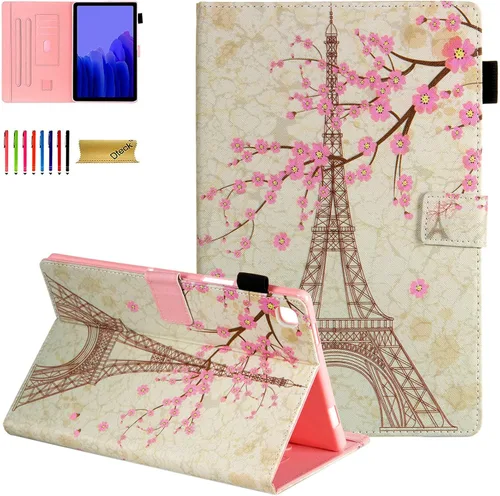 Miniatura 18 de Dteck Funda protectora de piel sintética con ranuras para tarjetas y función de soporte ajustable, para Samsung Galaxy Tab A7 de 10.4 pulgadas