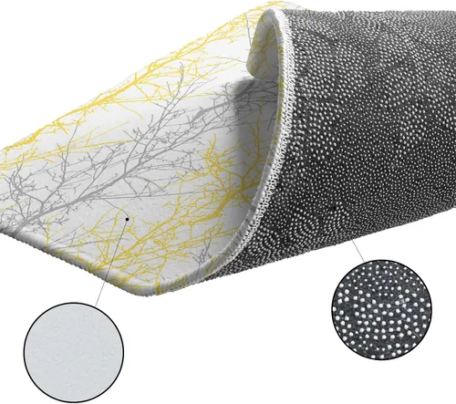 Miniatura 6 de Forest Branch - Alfombra redonda de 4 pies, lavable para interiores y exteriores, para dormitorio, cocina, baño, sala de estar, comedor, lavandería