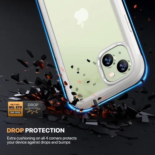 Miniatura 491 de Diaclara Funda diseñada para iPhone 16, mejorada [protección completa de la cámara], carcasa resistente de cuerpo completo con protector de pantalla