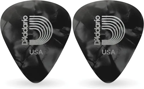 Miniatura 14 de D'Addario - Púas para guitarra de celuloide, accesorios para guitarra, púas para guitarra acústica, eléctrica y bajo, sensación natural, tono Verde