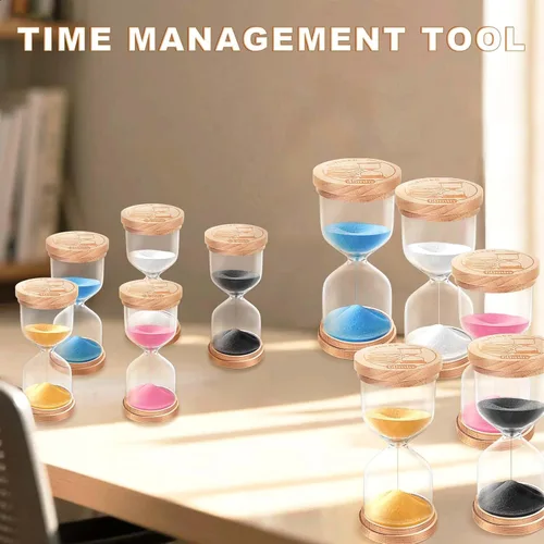 Miniatura 9 de Temporizador de Arena de 1 Minuto, Reloj de Arena de Madera, Reloj de Arena Azul Pequeño, Reloj de Arena de 1 Minuto para Aula, Juego, Decorativo
