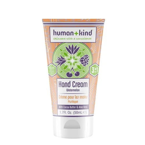 Human+Kind Crema hidratante de manos sandía - Crema hidratante con aceite de aguacate y manteca de karité - Hidratante intenso y de rápida absorción