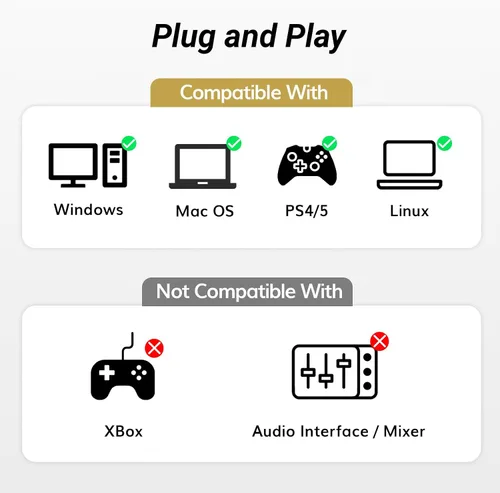 Miniatura 2 de TONOR Micrófono de condensador de 192 kHz/24 bits, kit de micrófono cardioide USB con brazo de pluma mejorado/soporte de choque de araña