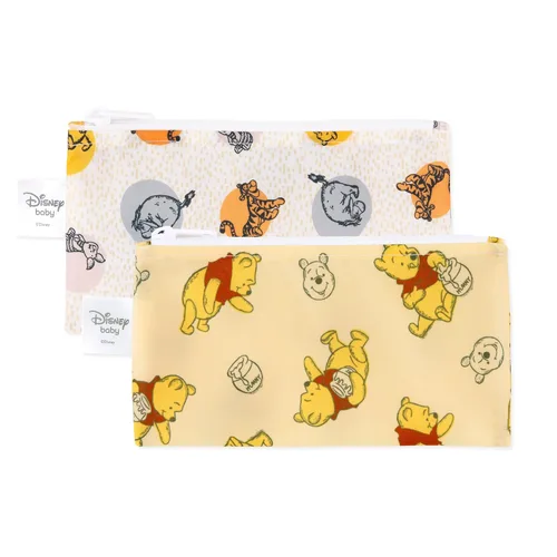Miniatura 21 de Bumkins - Bolsas reutilizables para snacks, para almuerzo escolar de niños y porciones para adultos, tela lavable, bolsa con cierre de tela