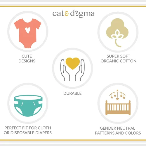 Miniatura 6 de Cat & Dogma Pantalones de bebé unisex de algodón orgánico