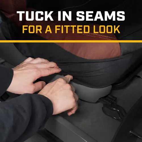 Miniatura 5 de Fundas de asiento para coches, camiones y SUV Cat MeshFlex – Fundas de asiento grises para asientos delanteros, protectores de asiento de camión