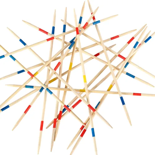 Miniatura 2 de Juego de 41 palos de bambú de 12 pulgadas, juego de mesa clásico, divertido juego de mesa familiar, regalo para adultos y niños