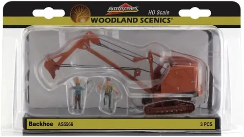 Miniatura 2 de Retroexcavadora HO Autoscene w/Figuras Woodland Scenics