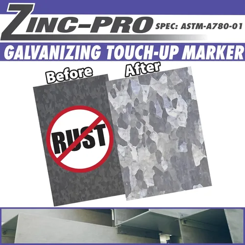 Miniatura 2 de Zinc-Pro Marcador de retoque galvanizado, 0.3 fl oz [3 unidades]