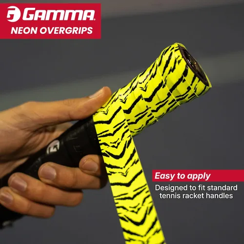 Miniatura 3 de GAMMA Overgrips deportivos de neón para tenis – Alto rendimiento y absorción de humedad, también para pickleball, pádel, raqueta Sports OG – Dri