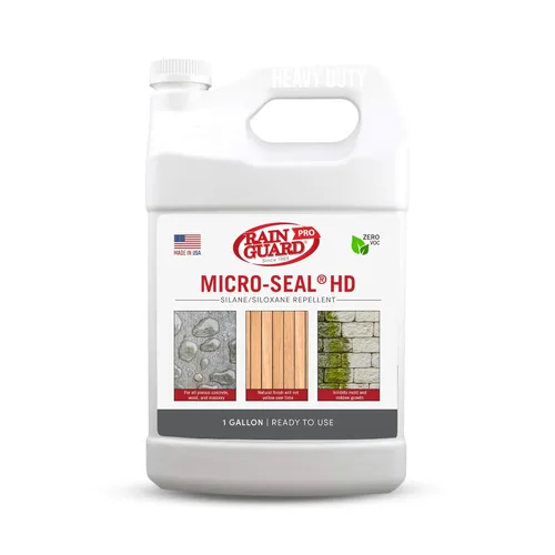 Rain Guard Water Sealers CR-0401 Micro-Seal HD listo para usar sellador de alto contenido de sólidos que cubre hasta 300 pies cuadrados. Todas las
