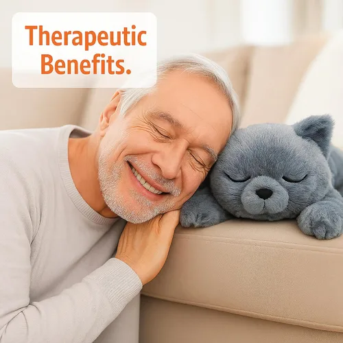 Miniatura 8 de Cuddle Buds Peluche de gato con peso de 3 libras para necesidades sensoriales, peluche grande de gato de 20 pulgadas, animales de peluche